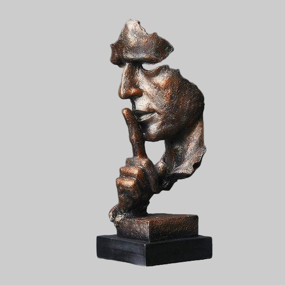 Abstract Resin Sculpture – Modern Decorative Statue for Mindful Home Décor