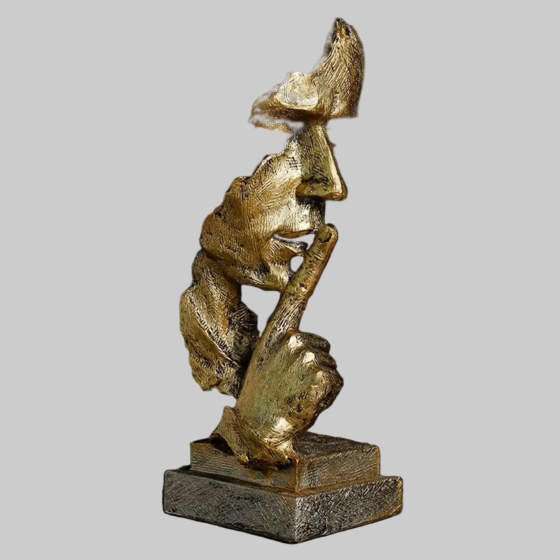 Abstract Resin Sculpture – Modern Decorative Statue for Mindful Home Décor