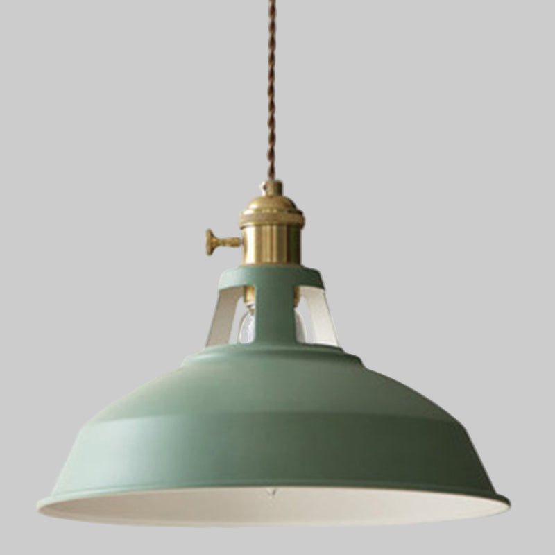 Retro Industrial Metal Pendant Light – Ideal for Kitchen or Café Spaces