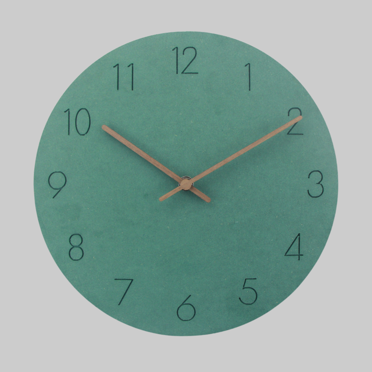 Silent Scandinavian Wall Clock – 29cm Minimalist Non-Ticking Clock for Modern Interiors