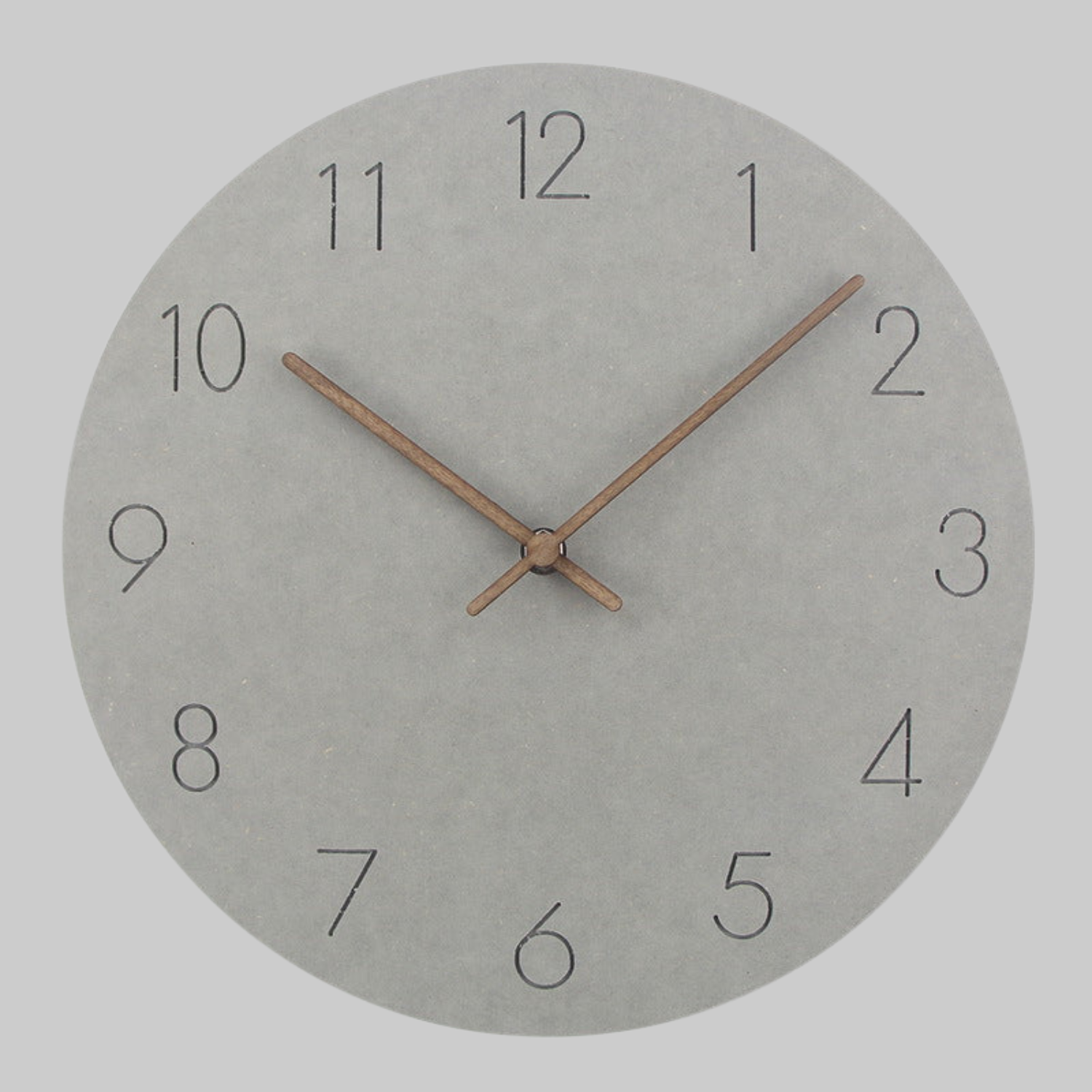 Silent Scandinavian Wall Clock – 29cm Minimalist Non-Ticking Clock for Modern Interiors