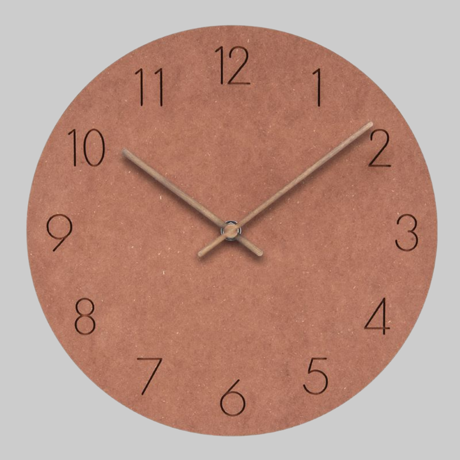 Silent Scandinavian Wall Clock – 29cm Minimalist Non-Ticking Clock for Modern Interiors