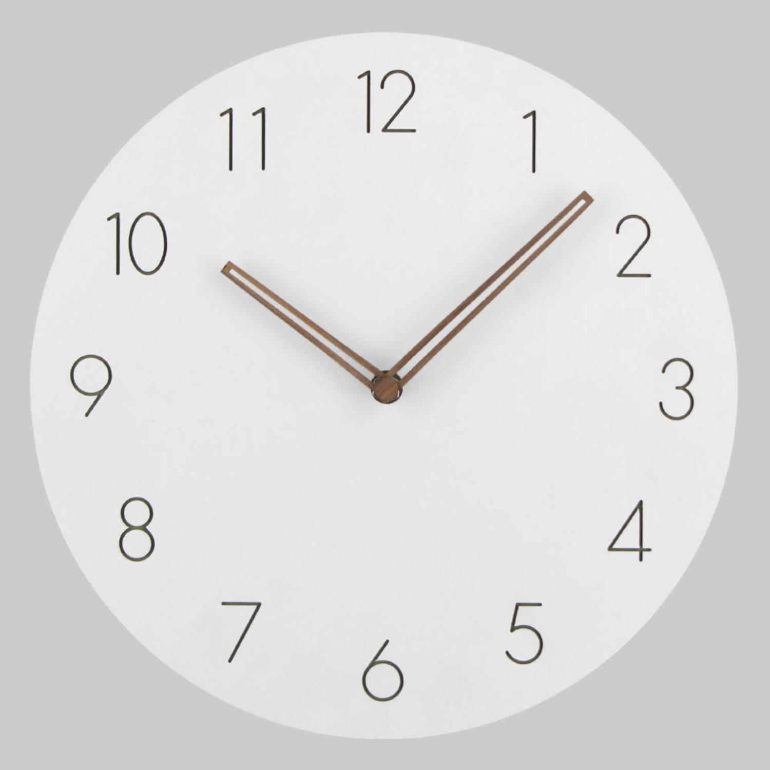 Silent Scandinavian Wall Clock – 29cm Minimalist Non-Ticking Clock for Modern Interiors