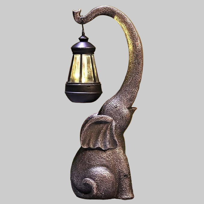 Enchanted Elephant Solar Garden Light – Decorative Outdoor LED Statue