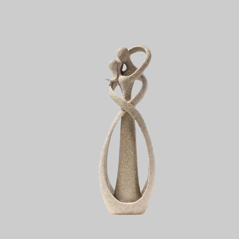 Romantic Resin Sculpture – Elegant Couple Figurine, Modern Artistic Home Décor