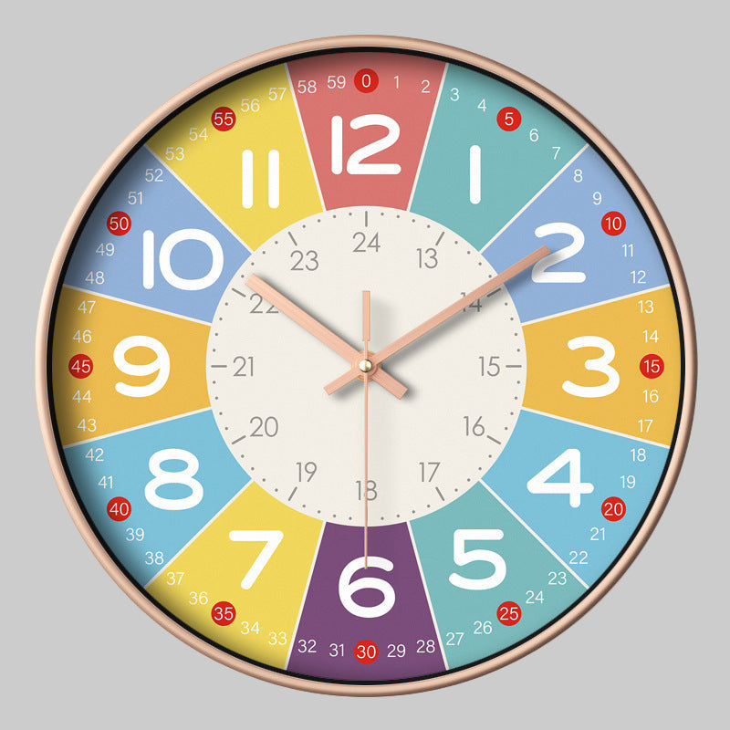 SilentKids Wall Clock – Silent Non-Ticking Clock for Children's Bedroom or Nursery