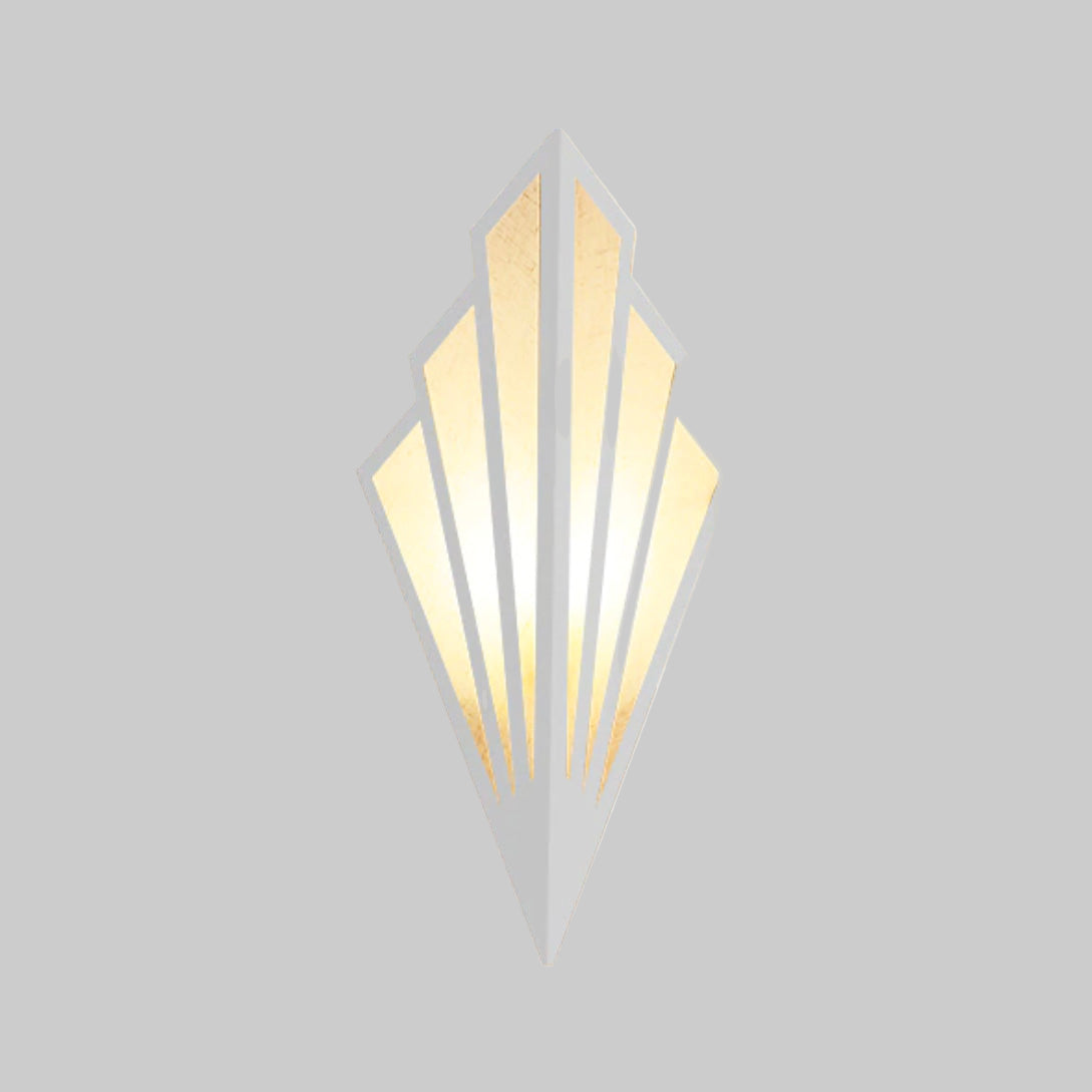 Art Deco Wall Light – Modern LED Triangular Design, Metal Finish