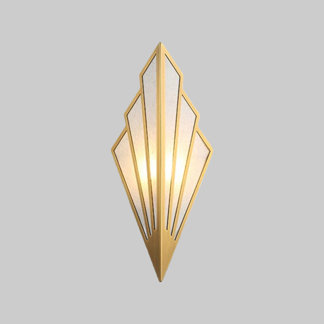 Art Deco Wall Light – Modern LED Triangular Design, Metal Finish